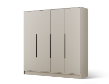 Dulap Palladio cu uși batante – 4 uși – 200x51x200 cm – Cașmir – Varianta 1 - Img 2
