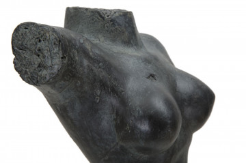 Figurina decorativa neagra din polirasina, 19x17x50 cm, Museum Woman Mauro Ferretti - Img 3
