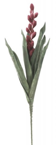 Floare artificiala din plastic si metal, ø 23 cm, Rosa Mauro Ferreti - Img 1