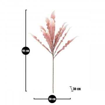 Floare artificiala din plastic si metal, ø 30 cm, Rose Mauro Ferreti - Img 5