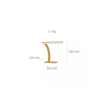 Vedere suplimentara lampa LED Flex G1 aurie Kelektron, dimabila 14W, protectie IP20, SKU 20 1 19 014 CF 181