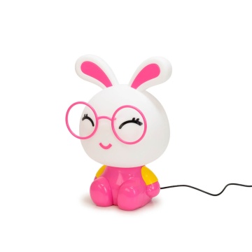 Lampa de veghe pentru copii Cute Pet Rabbit 1, 1x E14 / 7W / 12V, alb / roz, Kelektron - Img 7