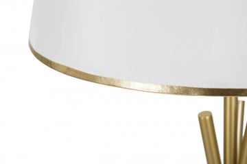 Lampadar auriu / alb din metal, soclu E27, max 40W, Ø 61 cm, Triply Mauro Ferreti - Img 6