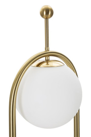 Lampadar auriu din metal si sticla, Ø 28 cm, soclu E27, max 40W, Glamy Mauro Ferreti - Img 3