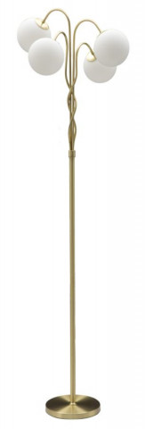 Lampadar auriu din metal, Soclu E14 Max 40W, ∅ 54 cm, Glamy Mauro Ferretti - Img 1