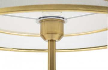 Lampadar negru / auriu din metal si textil, soclu E27, max 40W, Ø 35 cm, Levels Mauro Ferreti - Img 2