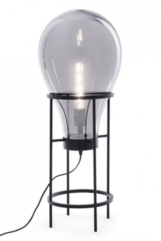 Lampadar shine bulb, soclu E27, max 40W, negru - Img 1