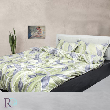 Lenjerie de pat, 100% tencel, verde, Roxyma Dream Floresta - Img 3
