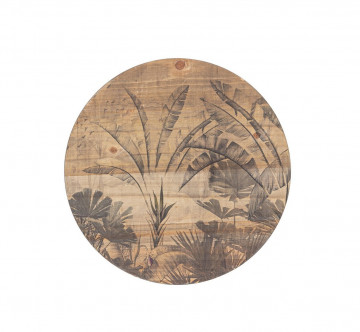 Masuta de cafea finisaj natural din Bambus, ∅ 40 cm, Nariko Bizzotto - Img 3