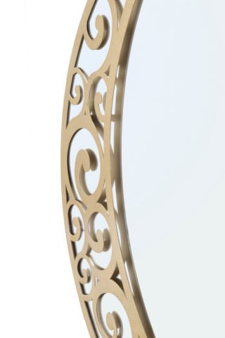 Oglinda decorativa aurie cu rama din metal, ∅ 72 cm, Astral Mauro Ferretti - Img 4