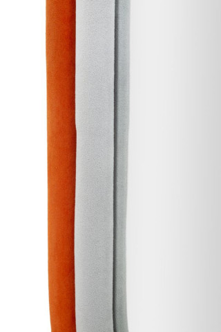 Oglindă decorativa portocalie / gri din MDF si textil, 90 x 60 x 4 cm, Antony Mauro Ferreti - Img 5