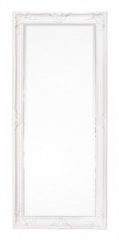 Oglinda dreptunghiulara pentru podea alb antichizat din lemn de Brad, 180x80 cm, Miro Bizzotto - Img 1
