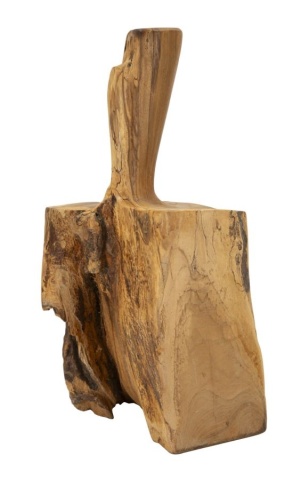 Opritor ușă din teak reciclat, 17X13X37 cm, Mauro Ferretti - Img 3