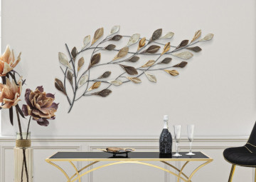 Panou decorativ multicolor din metal, 115,5x6x65 cm, Tree Branch Mauro Ferretti - Img 5