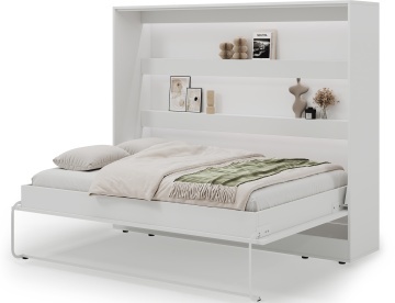 Pat rabatabil Devesto Horizontal Wall 140 alb LED, 200x140 cm – Alb