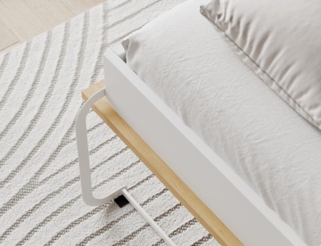 Pat rabatabil Devesto Horizontal Wall 140 Artisan Eiche LED, 200x140 cm – Artisan Eiche - Img 11