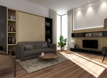 Pat vertical rabatabil cu canapea, ClickBed V Sofa, Transforms - Img 4