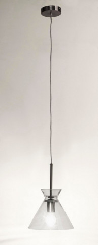 Pendul bronz din metal si sticla, E27 40W, Sparkle Bizzotto - Img 3
