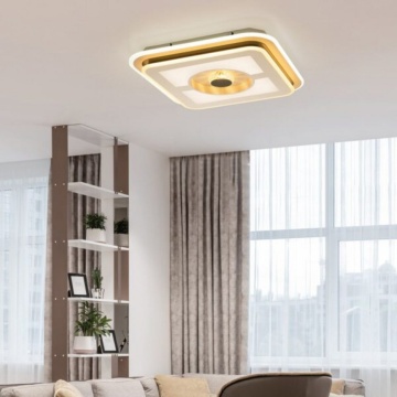 Plafonieră LED Base v2 Kelektron 110W alb-gri, prezentare suplimentară 55x55 cm, flux 10500 lm, SKU 20 7 06 110 CF 0015A