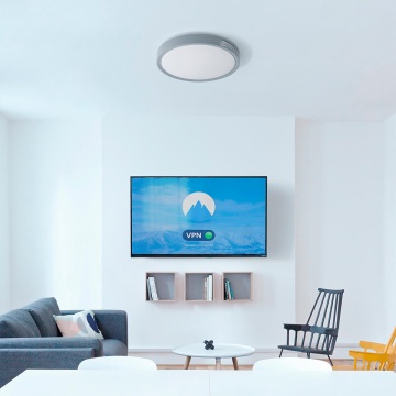 Plafoniera LED 54W, Ø40 cm, Gri, Skoll, Kelektron – fotografie de prezentare a produsului
