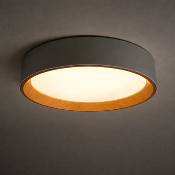 Plafoniera LED 64W, ø492 mm, Alb + Fag, Rigel, Kelektron – prezentare vizuală a produsului