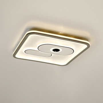 Plafoniera LED Mistral Square, alb / gri, dimabil, cu telecomanda, lumina calda / rece / neutra, Kelektron - Img 3