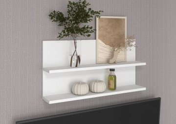 Raft Frazio – 80x15x40 cm – Alb – imagine suplimentară a produsului