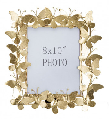 Rama foto aurie din metal, 20x25 cm, Butterfly Glam Mauro Ferretti - Img 2