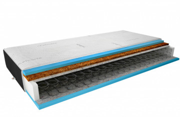 Saltea cu arcuri Bonell, cu husa hipoalergenică Casmir, 200 cm, Oslo, Eltap