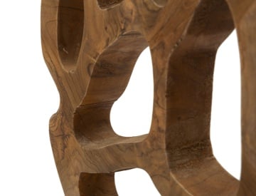 Sculptură Lubang din Teak Reciclat, 25x10x38 cm, Mauro Ferretti - Img 3