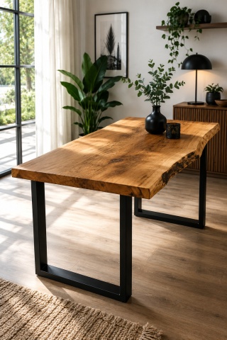 masa dining alma casa cu picioare dreptunghiulare 720x600 mm