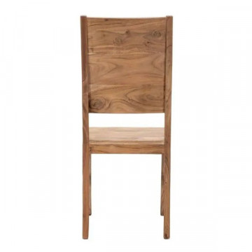 Set 2 scaune dining maro din lemn de acacia, 45 x 45 x 100 cm, Mumbai Mauro Ferreti - Img 3
