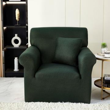 Set huse elastice, canapea 3 locuri + 2 fotolii, cu brate, Uni, verde inchis, SHEJ-41 – cadru suplimentar de prezentare
