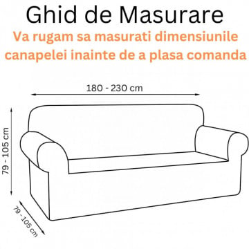 Set huse elastice din catifea pentru canapea 3 locuri + 2 fotolii, cu brate, negru, HCCJS-01 - Img 4