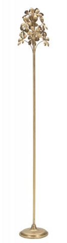 Stativ cu suport pentru lumanare aurie din metal, 118 cm, Flowy Mauro Ferretti