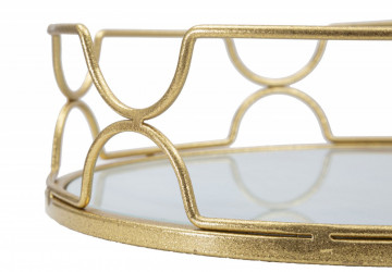 Suport pentru chei auriu din metal, ∅ 28 cm, Circle Mauro Ferretti - Img 2