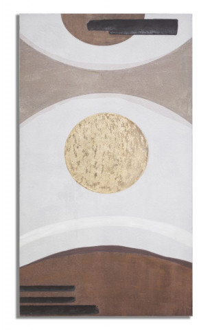 Tablou decorativ multicolor din lemn de Pin si panza, 100x4,8x180 cm, Sunry Mauro Ferretti - Img 1