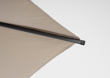 Umbrela de gradina cu brat pivotant gri taupe din poliester si metal, ∅ 300 cm, Rio Bizzotto - Img 8