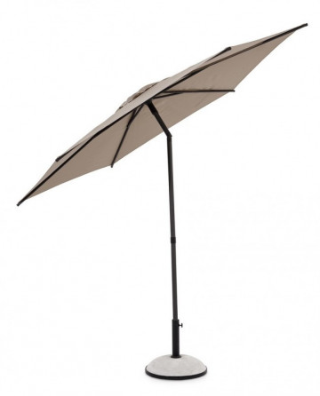 Umbrela de gradina cu brat pivotant gri taupe din poliester si metal, ∅ 270 cm, Samba Bizzotto - Img 3
