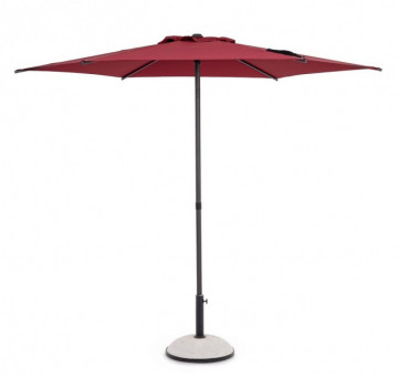 Umbrela de gradina cu brat pivotant rosu bordo din poliester si metal, ∅ 270 cm, Samba Bizzotto - Img 1