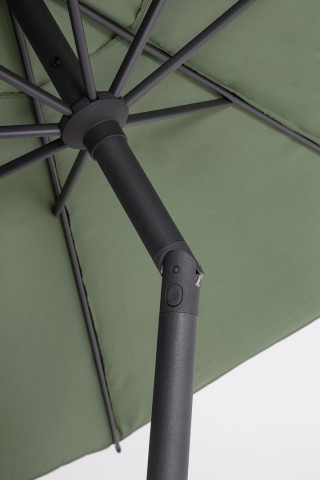 Umbrela de gradina cu brat pivotant verde olive din poliester si metal, ∅ 300 cm, Rio Bizzotto - Img 5