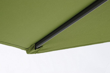 Umbrela de gradina cu brat pivotant verde olive petrol din poliester si metal, ∅ 270 cm, Kalife Bizzotto - Img 7