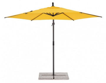 Umbrela de gradina galbena din poliester si metal, ∅ 300 cm, Tropea Bizzotto - Img 3
