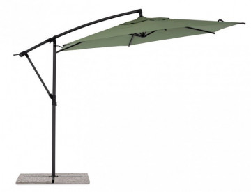 Umbrela de gradina verde olive din poliester si metal, ∅ 300 cm, Tropea Bizzotto - Img 4