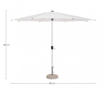 Umbrela de soare, alba, diam. 300 cm, Rio, Yes - Img 2