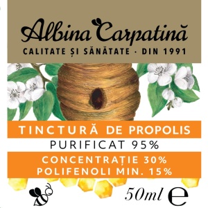 Tinctură de propolis purificat 95% Polifenoli min. 15% - 50ml+50ml - Img 8