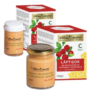 Lăptișor de matcă cu vitamina C naturală din Acerola 100+25g - Img 1