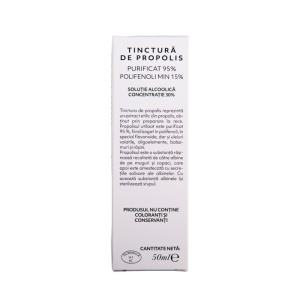 Tinctură de propolis purificat 95% Polifenoli min. 15% - 50ml+50ml - Img 2