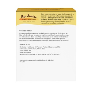ApiJunior Tonic Imunitate Copii 30 fiole - Img 2