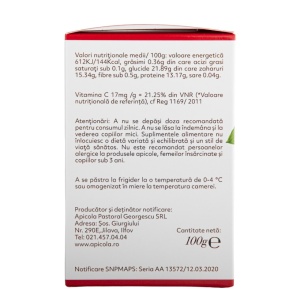 Lăptișor de matcă cu vitamina C naturală din Acerola 100g - Img 4